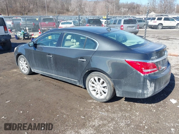 2014 Buick LaCrosse with VIN 1G4GA5GR4EF107825, listed as a IAAI auction lot 41675757 with 137,480 mi miles and . Bid and sale history available at DreamBid. Image 3.