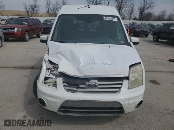 2013 Ford Transit Connect XLT with VIN NM0KS9BN3DT125902, listed as a Copart auction lot 48429465 with 131,065 mi miles and Salvage title. Bid and sale history available at DreamBid. Image 5.