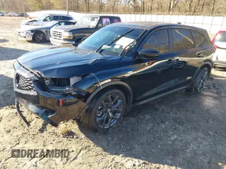 2023 Acura MDX w/A-Spec Package with VIN 5J8YE1H09PL008056, listed as a IAAI auction lot 41856240 with 52,891 mi miles. Bid and sale history available at carsss.com. Image 2.