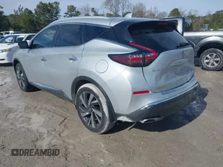 2023 Nissan Murano SL with VIN 5N1AZ2CJ0PC102011, listed as a IAAI auction lot 41406863 with 24,723 mi miles and . Bid and sale history available at DreamBid. Image 3.