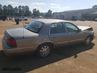 2005 Mercury Grand Marquis LS Premium with VIN 2MEFM75W55X624839, listed as a Copart auction lot 72740704 with 153,526 mi miles and Salvage Title. Bid and sale history available at carsss.com. Image 3.