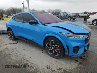 2022 Ford Mustang Mach-E GT with VIN 3FMTK4SE3NMA15065, listed as a Copart auction lot 49655515 with Not Provided miles and Salvage Title. Bid and sale history available at DreamBid. Image 4.
