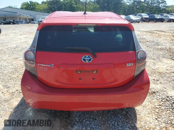 2012 Toyota Prius One with VIN JTDKDTB34C1520061, listed as a Copart auction lot 52429705 with Not Provided miles and Salvage Title. Bid and sale history available at DreamBid. Image 6.