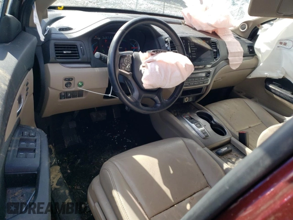 2021 Honda Pilot EX-L with VIN 5FNYF6H5XMB083268, listed as a Copart auction lot 46654345 with 43,273 mi miles and Salvage title. Bid and sale history available at DreamBid. Image 8.