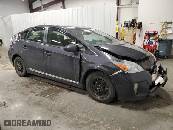 2014 Toyota Prius Four with VIN JTDKN3DU5E1747880, listed as a Copart auction lot 48111165 with Not Provided miles and Salvage Title. Bid and sale history available at DreamBid. Image 4.