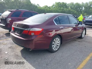 2013 Honda Accord EX-L with VIN 1HGCR2F87DA097551, listed as a IAAI auction lot 42236432 with 185,998 mi miles and . Bid and sale history available at DreamBid. Image 4.