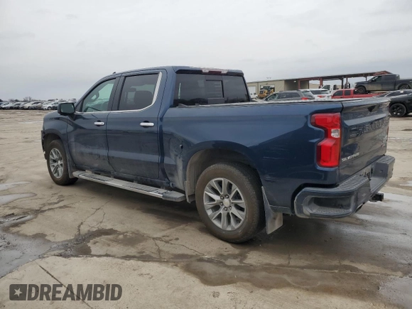 2019 Chevrolet Silverado 1500 High Country with VIN 1GCUYHED1KZ143932, listed as a Copart auction lot 46997635 with 70,075 mi miles and Salvage Title. Bid and sale history available at carsss.com. Image 2.