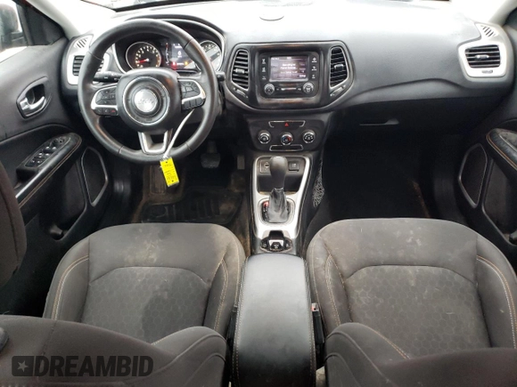 2017 Jeep Compass Sport with VIN 3C4NJCAB7HT668302, listed as a Copart auction lot 86572424 with 217,437 mi miles and Salvage Title. Bid and sale history available at carsss.com. Image 8.