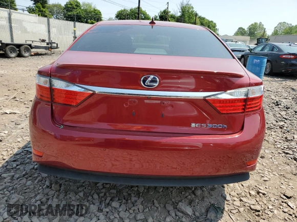 2014 Lexus ES 300h with VIN JTHBW1GG4E2050166, listed as a Copart auction lot 58517595 with 69,994 mi miles and Salvage title. Bid and sale history available at DreamBid. Image 6.