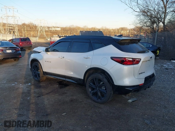 2022 Chevrolet Blazer RS with VIN 3GNKBKRS8NS214678, listed as a IAAI auction lot 41307953 with 23,114 mi miles and . Bid and sale history available at DreamBid. Image 3.