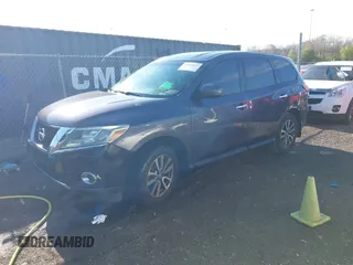 2013 Nissan Pathfinder SL with VIN 5N1AR2MM3DC665977, listed as a IAAI auction lot 41897051 with 242,658 mi miles and . Bid and sale history available at DreamBid. Image 2.