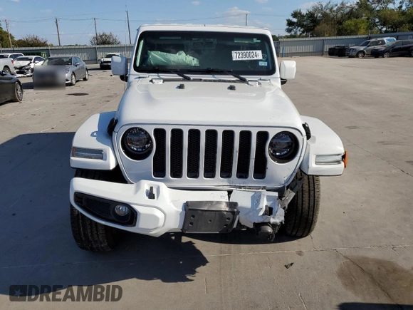 2021 Jeep Wrangler Unlimited Sahara High Altitude z VIN 1C4HJXEGXMW597689, wystawiony jako Copart lot #72390024 z przebiegiem 33 200 mil mil oraz Szkoda całkowita • Salvage title. Historia ofert i sprzedaży dostępna na DreamBid. Obrazek 5.