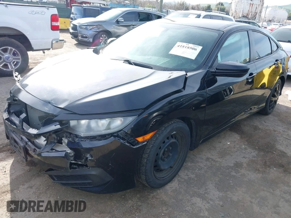 2016 Honda Civic Sedan LX with VIN 2HGFC2F54GH512058, listed as a IAAI auction lot 41818506 with 171,876 mi miles. Bid and sale history available at carsss.com. Image 18.