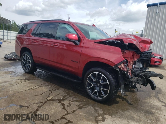 2024 Chevrolet Tahoe RST with VIN 1GNSCRKDXRR138598, listed as a Copart auction lot 51780695 with 16,796 mi miles and Salvage title. Bid and sale history available at DreamBid. Image 4.
