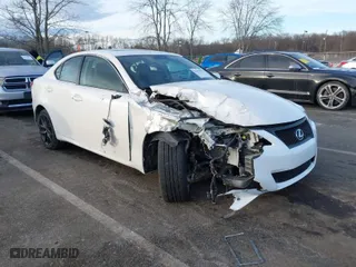 2013 Lexus IS 250 with VIN JTHCF5C27D5063030, listed as a IAAI auction lot 41475197 with 120,501 mi miles. Bid and sale history available at carsss.com. Image 1.