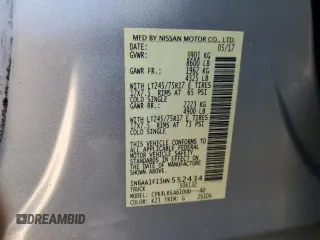 2017 Nissan Titan with VIN 1N6AA1F13HN552434, listed as a Copart auction lot 83294434 with 199,500 mi miles and Salvage title. Bid and sale history available at DreamBid. Image 12.