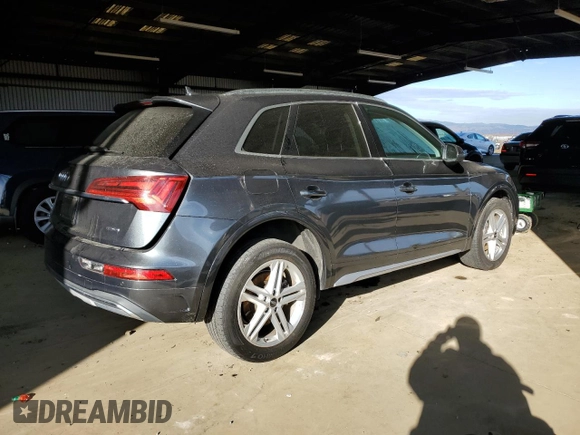 2021 Audi Q5 Premium z VIN WA1G2AFY4M2113014, wystawiony jako Copart lot #83477714 z przebiegiem 36 816 mil mil oraz Szkoda całkowita • Salvage title. Historia ofert i sprzedaży dostępna na DreamBid. Obrazek 3.