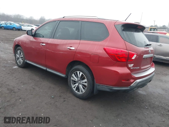 2017 Nissan Pathfinder SV z VIN 5N1DR2MM5HC619649, wystawiony jako IAAI lot #41476033 z przebiegiem 94 785 mil mil oraz . Historia ofert i sprzedaży dostępna na DreamBid. Obrazek 3.