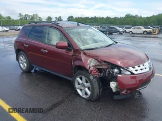 2005 Nissan Murano SL z VIN JN8AZ08T55W312848, wystawiony jako IAAI lot #42093640 z przebiegiem 232 735 mil mil oraz . Historia ofert i sprzedaży dostępna na DreamBid. Obrazek 1.