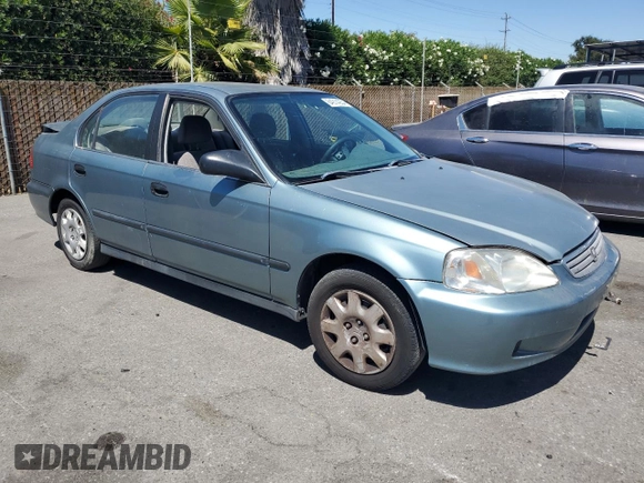 2000 Honda Civic LX with VIN 2HGEJ6670YH591854, listed as a Copart auction lot 64914254 with 142,478 mi miles and Clean Title. Bid and sale history available at carsss.com. Image 4.