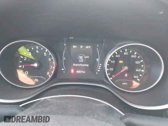 2018 Jeep Compass Altitude with VIN 3C4NJDBB5JT117506, listed as a IAAI auction lot 41447381 with 93,577 mi miles and . Bid and sale history available at carsss.com. Image 7.