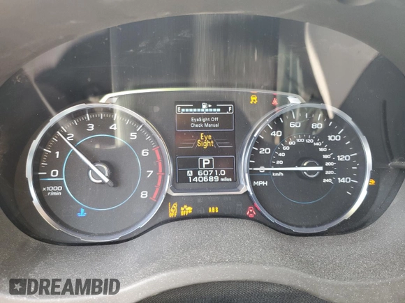2017 Subaru Forester Premium with VIN JF2SJAGC7HH550757, listed as a Copart auction lot 53709095 with 140,689 mi miles and Salvage Title. Bid and sale history available at carsss.com. Image 9.