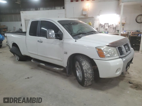2004 Nissan Titan SE with VIN 1N6AA06A44N503229, listed as a Copart auction lot 83884764 with 171,125 mi miles and Salvage Title. Bid and sale history available at carsss.com. Image 4.