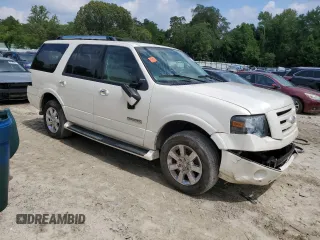 2007 Ford Expedition Limited with VIN 1FMFU19597LA90580, listed as a Copart auction lot 63920805 with Not provided miles and Salvage title. Bid and sale history available at DreamBid. Image 4.