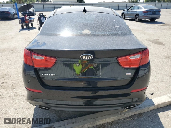 2015 Kia Optima LX with VIN 5XXGM4A77FG366888, listed as a Copart auction lot 64865685 with 110,157 mi miles and Clean title. Bid and sale history available at DreamBid. Image 6.