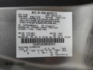 2008 Ford Focus SE with VIN 1FAHP35N28W287814, listed as a Copart auction lot 51842885 with 237,877 mi miles and Clean Title. Bid and sale history available at carsss.com. Image 12.