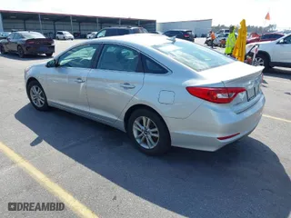 2017 Hyundai Sonata SE with VIN 5NPE24AF5HH540372, listed as a IAAI auction lot 41807455 with 75,700 mi miles. Bid and sale history available at carsss.com. Image 3.