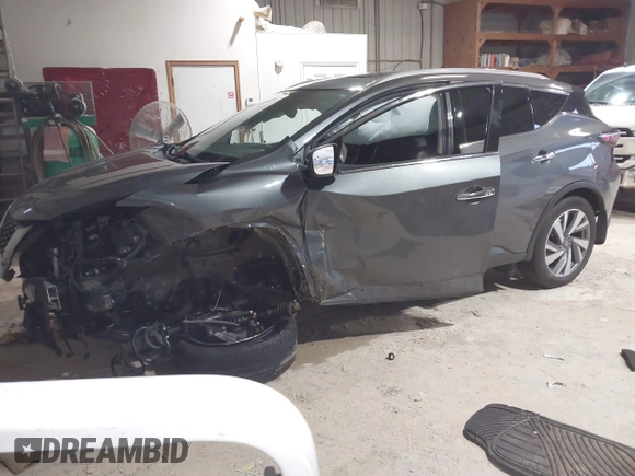 2019 Nissan Murano SL with VIN 5N1AZ2MS6KN143523, listed as a IAAI auction lot 41212120 with 99,812 mi miles and . Bid and sale history available at DreamBid. Image 17.
