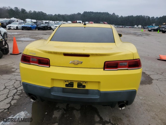 2014 Chevrolet Camaro LS with VIN 2G1FA1E36E9160969, listed as a Copart auction lot 45983755 with 123,955 mi miles and Salvage Title. Bid and sale history available at carsss.com. Image 6.