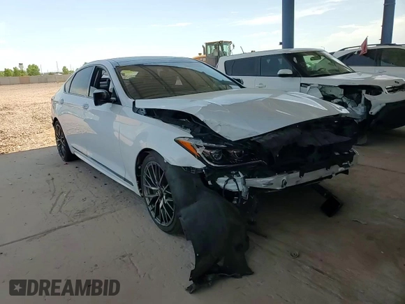 2018 Genesis G80 Sport z VIN KMHGN4JB3JU232931, wystawiony jako Copart lot #63429655 z przebiegiem 87 311 mil mil oraz Szkoda całkowita • Salvage title. Historia ofert i sprzedaży dostępna na DreamBid. Obrazek 13.