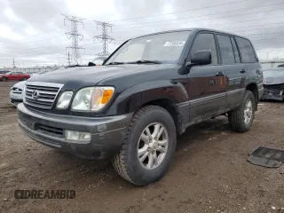 2003 Lexus LX with VIN JTJHT00W333526380, listed as a Copart auction lot 77356534 with 151,636 mi miles and Salvage Title. Bid and sale history available at carsss.com. Image 1.