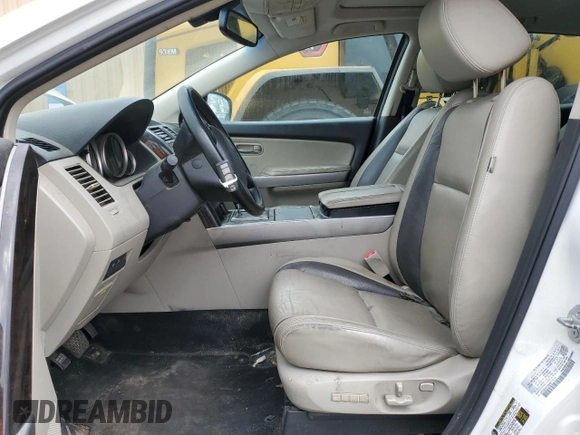 2012 Mazda CX-9 Grand Touring with VIN JM3TB3DA6C0365466, listed as a Copart auction lot 51750225 with 34,402 mi miles and Salvage Title. Bid and sale history available at carsss.com. Image 7.