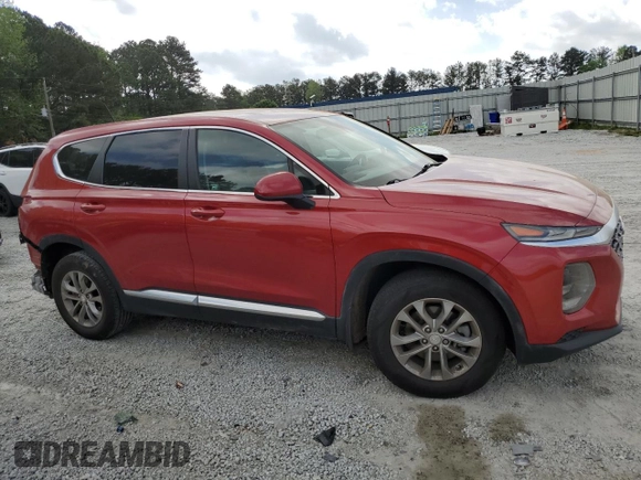 2019 Hyundai Santa Fe SE with VIN 5NMS23AD9KH096865, listed as a Copart auction lot 51138455 with 89,186 mi miles and Salvage Title. Bid and sale history available at carsss.com. Image 4.