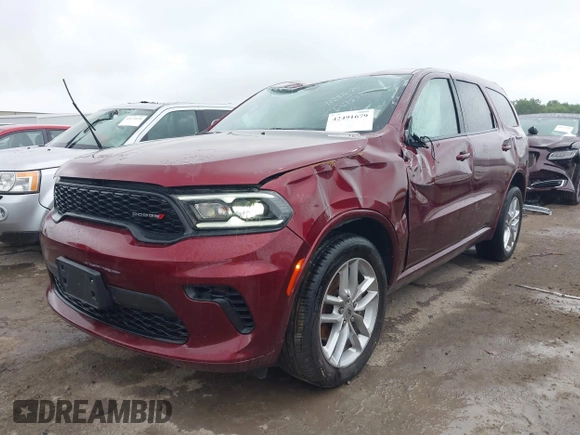 2023 Dodge Durango GT with VIN 1C4RDJDG3PC687833, listed as a IAAI auction lot 42491679 with 47,380 mi miles and . Bid and sale history available at DreamBid. Image 2.