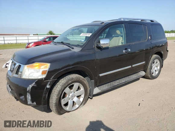 2013 Nissan Armada SL z VIN 5N1BA0ND1DN605912, wystawiony jako Copart lot #53389245 z przebiegiem 165 715 mil mil oraz Szkoda całkowita • Salvage title. Historia ofert i sprzedaży dostępna na DreamBid. Obrazek 1.