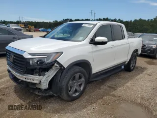 2023 Honda Ridgeline RTL z VIN 5FPYK3F50PB023072, wystawiony jako Copart lot #58715405 z przebiegiem Nie podano mil oraz Szkoda całkowita • Salvage title. Historia ofert i sprzedaży dostępna na DreamBid. Obrazek 1.