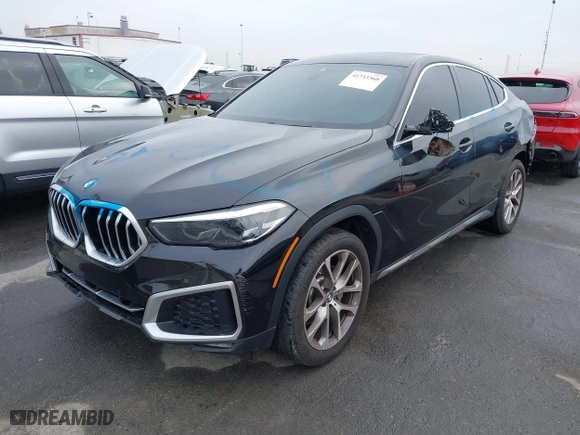 2021 BMW X6 xDrive40i with VIN 5UXCY6C08M9G88854, listed as a IAAI auction lot 41733568 with 30,150 mi miles. Bid and sale history available at carsss.com. Image 18.