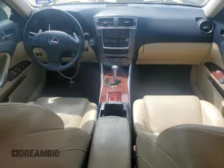 2008 Lexus IS with VIN JTHBK262885082029, listed as a Copart auction lot 53275535 with 237,252 mi miles and Salvage Title. Bid and sale history available at carsss.com. Image 8.