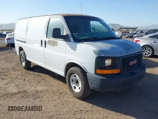 2008 GMC Savana Cargo with VIN 1GTGG25C681111778, listed as a IAAI auction lot 41700294 with 414,744 mi miles. Bid and sale history available at carsss.com. Image 1.