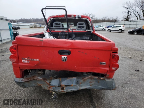2005 Dodge Dakota ST with VIN 1D7HE28N85S155915, listed as a Copart auction lot 37094164 with Not Provided miles and Salvage Title. Bid and sale history available at carsss.com. Image 6.