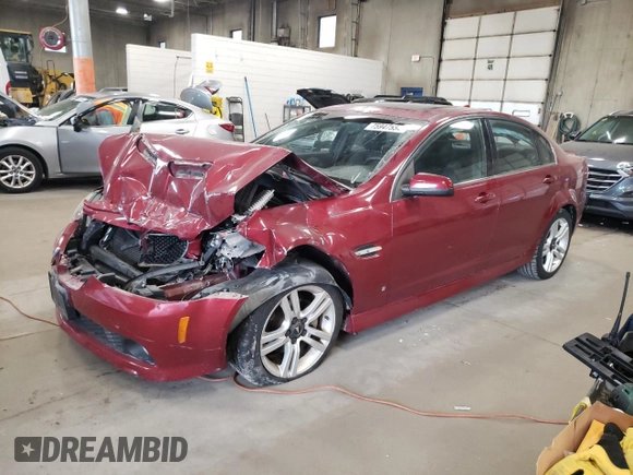 2009 Pontiac G8 with VIN 6G2ER577X9L238565, listed as a Copart auction lot 75947554 with 129,542 mi miles and Clean Title. Bid and sale history available at carsss.com. Image 1.