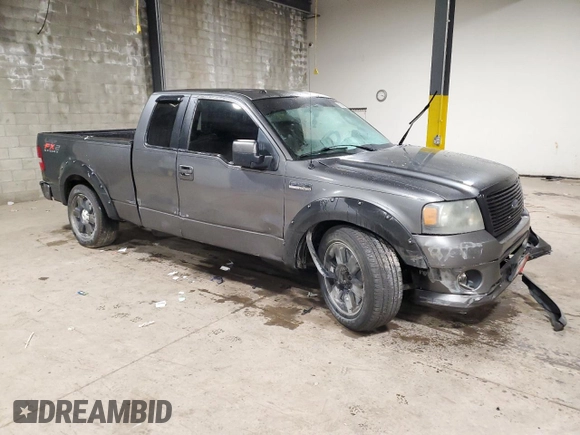 2007 Ford F-150 XLT with VIN 1FTPX12547NA66198, listed as a Copart auction lot 81275474 with 212,538 mi miles and Salvage Title. Bid and sale history available at carsss.com. Image 4.
