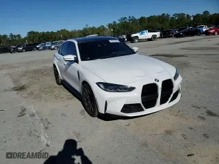 2021 BMW M3 with VIN WBS53AY03MFL44022, listed as a Copart auction lot 84827604 with 50,406 mi miles and Salvage Title. Bid and sale history available at carsss.com. Image 11.