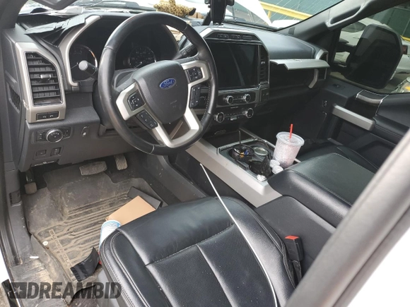 2022 Ford F-250 XL with VIN 1FT7W2BT5NEC59545, listed as a Copart auction lot 56892405 with 90,351 mi miles and Salvage title. Bid and sale history available at DreamBid. Image 8.