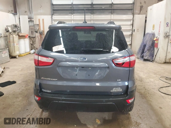 2020 Ford EcoSport SE with VIN MAJ6S3GL4LC325958, listed as a Copart auction lot 60708034 with 37,246 mi miles and Salvage Title. Bid and sale history available at carsss.com. Image 6.