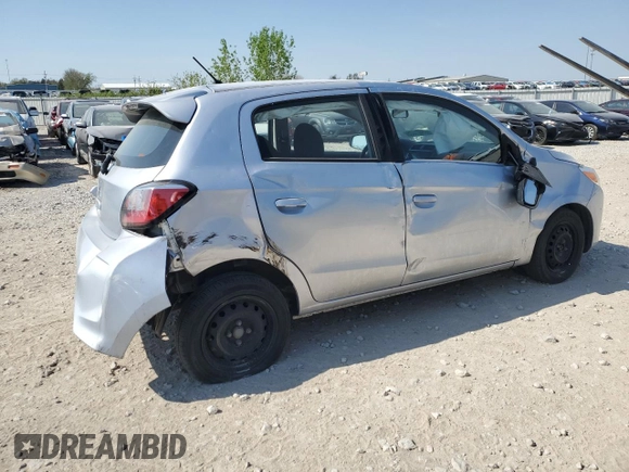 2021 Mitsubishi Mirage ES z VIN ML32AUHJ7MH006642, wystawiony jako Copart lot #53401525 z przebiegiem 87 454 mil mil oraz Szkoda całkowita • Salvage title. Historia ofert i sprzedaży dostępna na DreamBid. Obrazek 3.